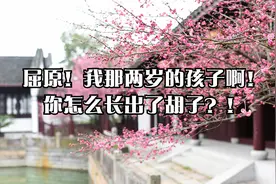 屈原！我那两岁的孩子啊！你怎么长出了胡子？！