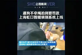 遛狗不牵绳拍到要罚款，上海虹口智能侦别系统上线视频封面