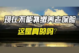 全国现在都不能补缴养老保险，这是真的吗？视频封面