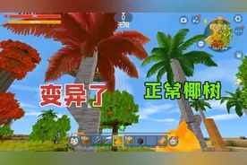 迷你世界：在新版本海洋世界里，把椰树种在红土地上，会发生变异
