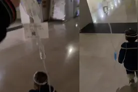 1岁娃输液中途生龙活虎满医院跑，爸爸：去时小绵羊，中途是野狼视频封面