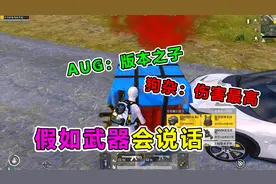 爆笑吃鸡：假如武器说话，M4惨遭狗杂制裁，AUG：我才是版本之子