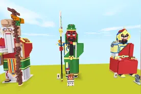 迷你世界：制作古代的巨大雕塑，只有学霸才认识他们