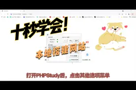 十秒在本地学会搭建网站并运行视频封面