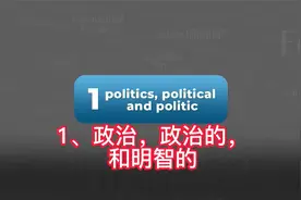 politics,political和politic的区别