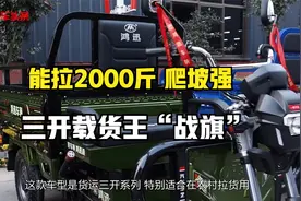 能拉2000斤，爬坡强，这款三开载货王，好车不贵，全国上牌上路视频封面