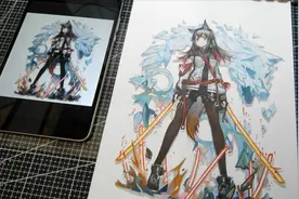 我拉普兰德求你们进来看看我老婆  德克萨斯精二立绘 明日方舟