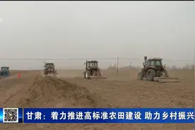 甘肃：着力推进高标准农田建设 助力乡村振兴
