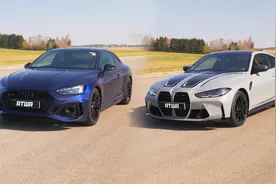 奥迪Rs5直线加速对比宝马M4，奥迪后段竟然跑不过宝马？