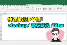 Excel技巧：快速一次性筛选多个值，3种方法你都会么？视频封面