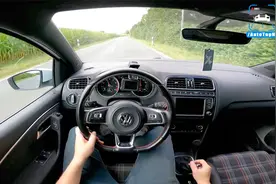 320匹马力的大众Polo提速有多暴力，坐进驾驶室感受下