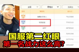 宝哥的红眼100级战力只排名第二！第一名7900W战力！