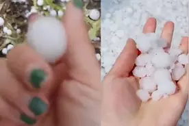 立夏还有5天，连云港突下起汤圆大小的冰雹！地上冰块“连成河”视频封面