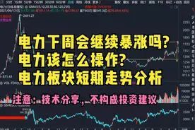 电力下周会继续暴涨吗?电力该怎么操作?电力板块短期走势分析视频封面