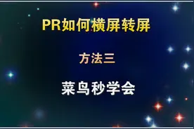 PR横屏自动转竖屏，一键重构画面，菜鸟2分钟学会