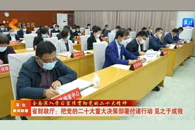 省财政厅：把党的二十大重大决策部署付诸行动见之于成效视频封面