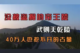 唐代唯一没被盗掘的帝王陵墓，武则天乾陵，40万大军没挖开的古墓视频封面