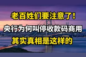 是利还是弊？央行突然叫停个人收款码商用，原因让人毛骨悚然！