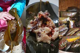 广西的粽子怎么包？2斤猪肉10斤糯米1斤绿豆1斤红豆，40个粽