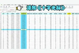 Excel如何添加十字光标，便于查找，两秒搞定，你学会了吗？视频封面