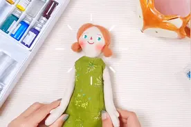 做一个漂亮的布偶，做一个温暖的娃娃。手工DIY