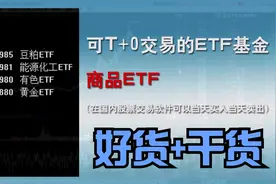 可T+0的ETF基金:商品ETF (黄金ETF,有色ETF,豆粕ETF,能源化工ETF)视频封面