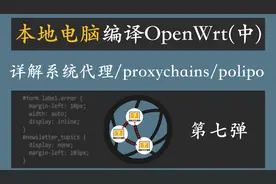 本地电脑编译OpenWrt（中）详解系统代理、proxychains和polipo
