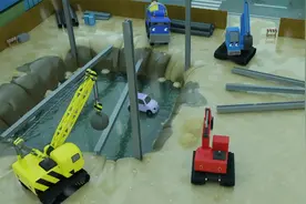 挖掘机和工程车朋友救援小汽车，儿童工程车趣味动画视频封面