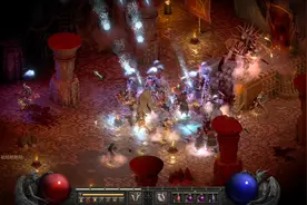 暗黑破坏神2：和水友打怪，楚河手快捡到聚财符文