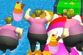 肥宅大作战：三个胖子玩跳水，冠军可以吃到冰淇淋。视频封面