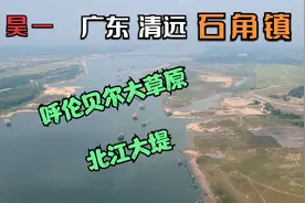 今日记录：广东省清远市石角镇呼伦贝尔大草原打卡北江大堤的作用