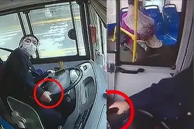 泪目！监拍公交司机突发心梗 浑身颤抖强忍疼痛死握方向盘停车
