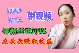 零粉丝也可以已开通这两个创作收益，多一份收入，你开通了吗？视频封面