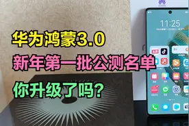 鸿蒙3.0新年第一批公测名单，包括华为P30等多款机型，你升级了吗视频封面