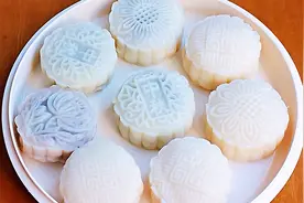 冰皮月饼最佳比例和黄桃芝士馅做法，不粘手零失败，果断收藏！