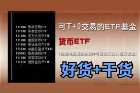 可做T+0的ETF基金：货币ETF (华宝添益ETF，银华日利ET)