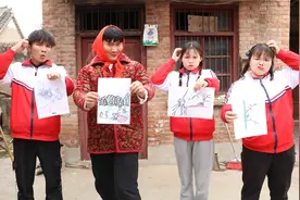 看图猜古诗，并把古诗背出来，最后一个古诗太难了连甜甜都不会视频封面