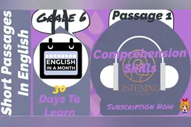 六年级英文短文练习；大量短文听力学习，30天掌握此类短文应用