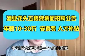 国企五粮液集团招聘~多岗位、多专业，福利待遇优厚，想进投简历