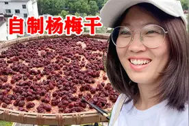 婆媳上山采鲜杨梅，制成杨梅干，酸甜可口很开胃，做法还简单