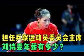 刘诗雯担任乒联运动员委员会主席，年薪有多少？两待遇提升更重要