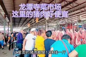 成都的这个菜市场，猪肉12元一斤，好多人排队买，人山人海视频封面
