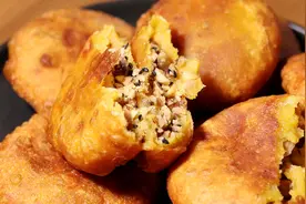 柿子饼这样做太好吃了，不发面不擀面，软糯香甜，一次吃5个