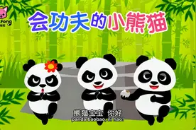 #碰碰狐# 认识动物 - 是会功夫的小熊猫！视频封面