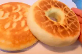 教你用电饭煲做锅盔，又圆又厚又大，越嚼越香，做法超简单