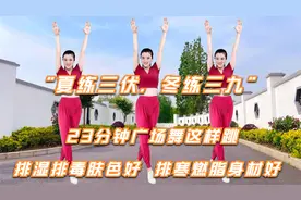 “夏练三伏，冬练三九”23分钟广场舞这样跳，排毒祛湿肤色亮视频封面