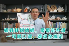 蚬蚝蚌蚶蛤蛏，傻傻分不清，一句顺口溜，难点全搞定！