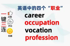 career/occupation/vocation/profession｜都可以表示职业｜区别