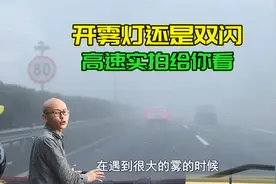 高速突遇大雾，到底开雾灯还是双闪，看看这区别，你总该明白了吧视频封面
