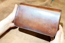 花3天手工做一款男士手包，颜色超正，拿上它你是最靓的仔视频封面